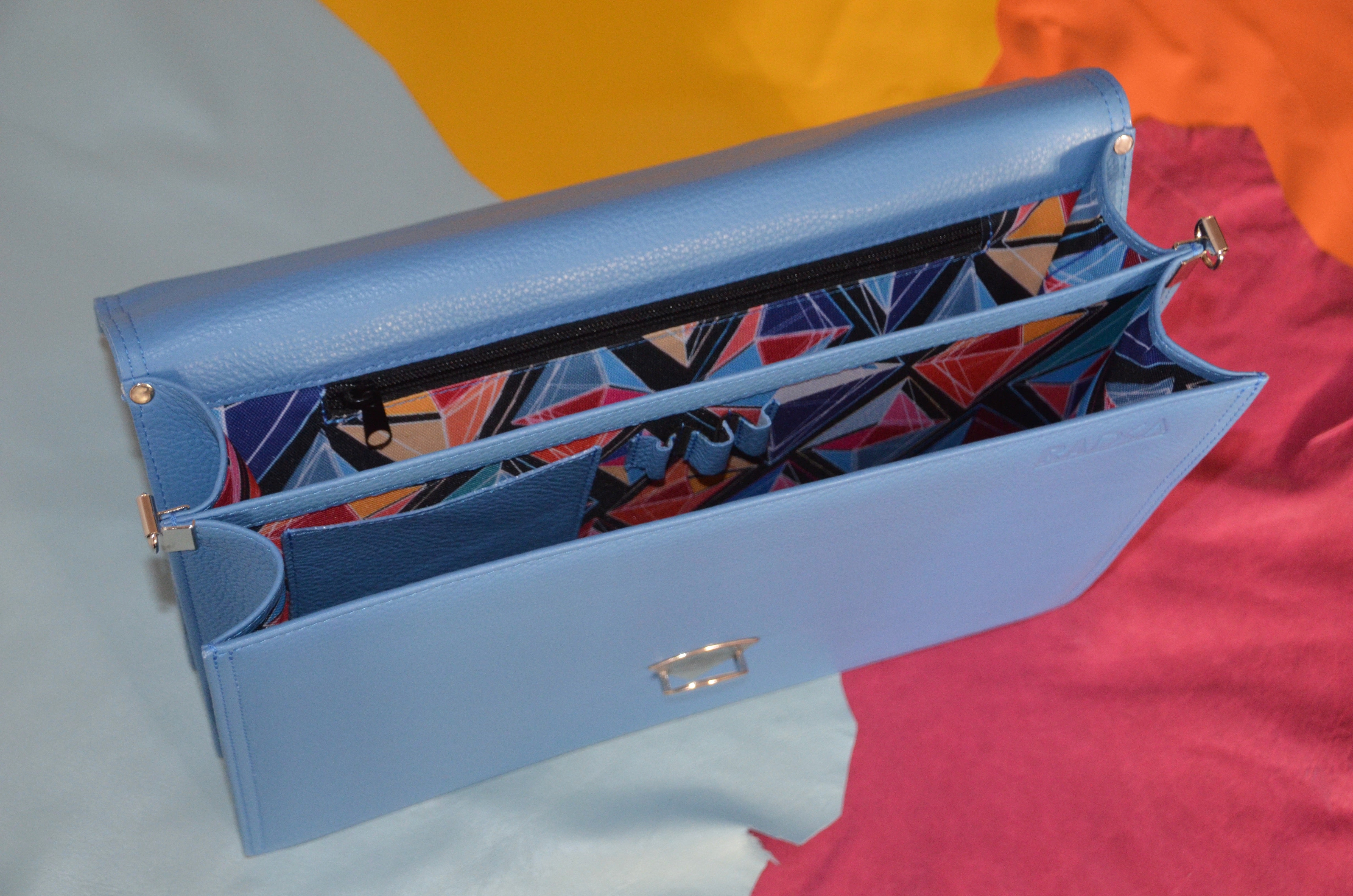 Handmade Leather Briefcase for Women – Elegant, Professional & Laptop-Friendly Work Bag - Radka Sillerova Atelier 