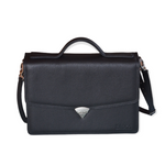 Handmade Leather Briefcase for Women – Elegant, Professional & Laptop-Friendly Work Bag - Radka Sillerova Atelier 