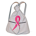 🎀 Pink Ribbon Leather Backpack – Handmade with Purpose | 20% Donated to Support Breast Cancer Awareness 🎀 - Radka Sillerova Atelier 