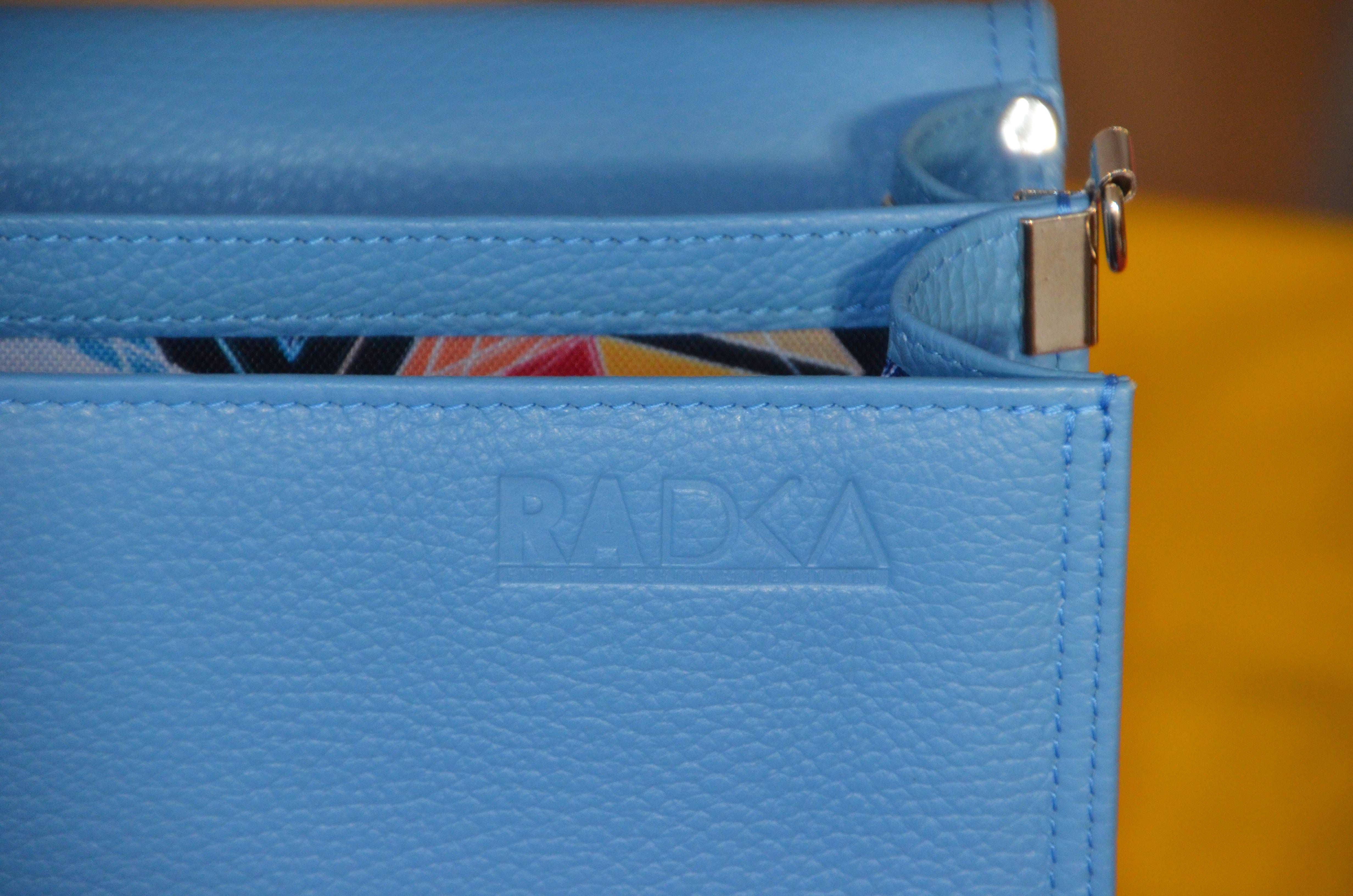 Handmade Leather Briefcase for Women – Elegant, Professional & Laptop-Friendly Work Bag - Radka Sillerova Atelier 