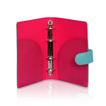 Handmade Leather Ring Binder – Elegant, Functional & Stylish in Blue - Radka Sillerova Atelier 