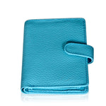 Handmade Women's Leather Wallet – Compact Bifold Design with Snap Closure, Elegant & Functional - Radka Sillerova Atelier 