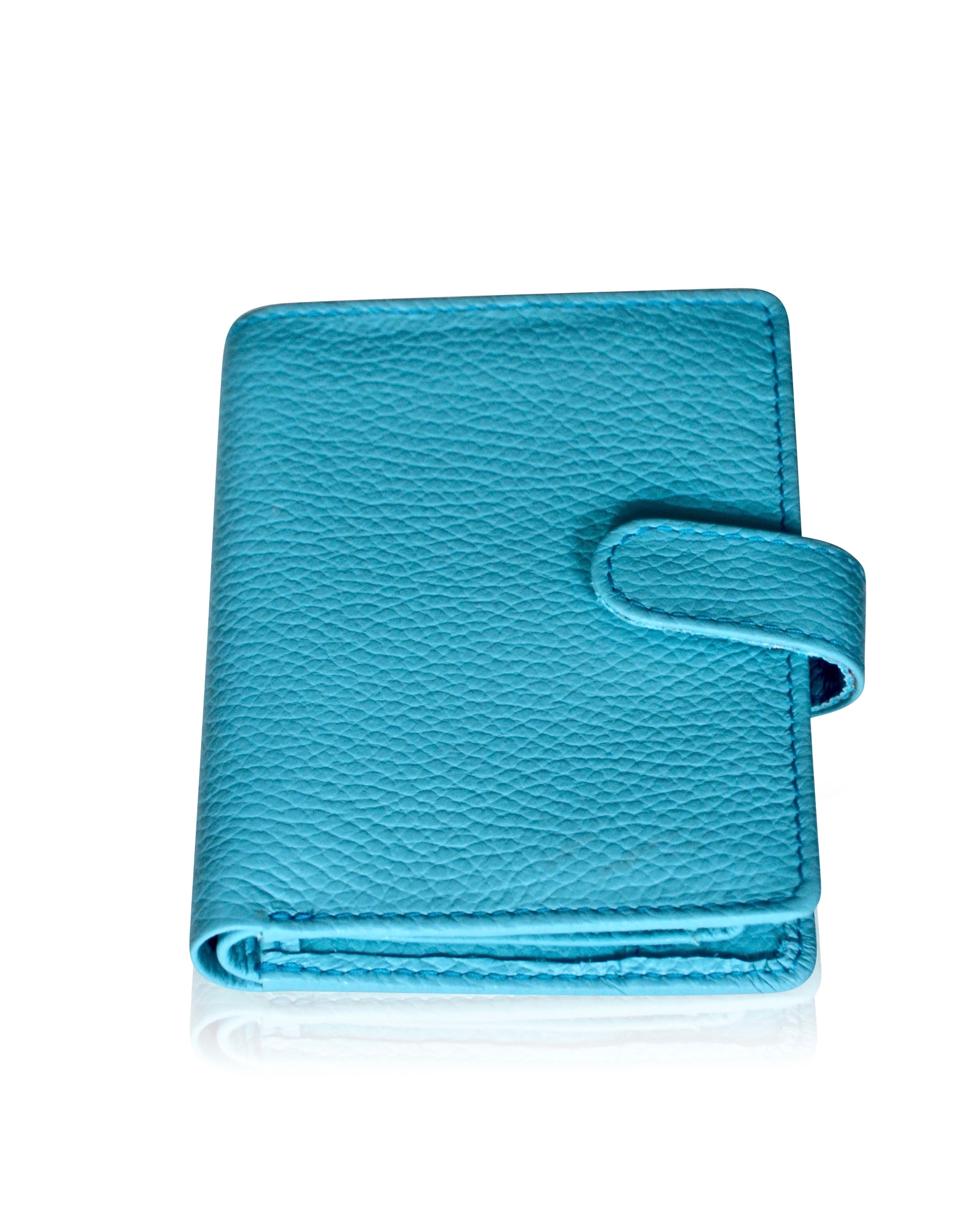 Handmade Women's Leather Wallet – Compact Bifold Design with Snap Closure, Elegant & Functional - Radka Sillerova Atelier 